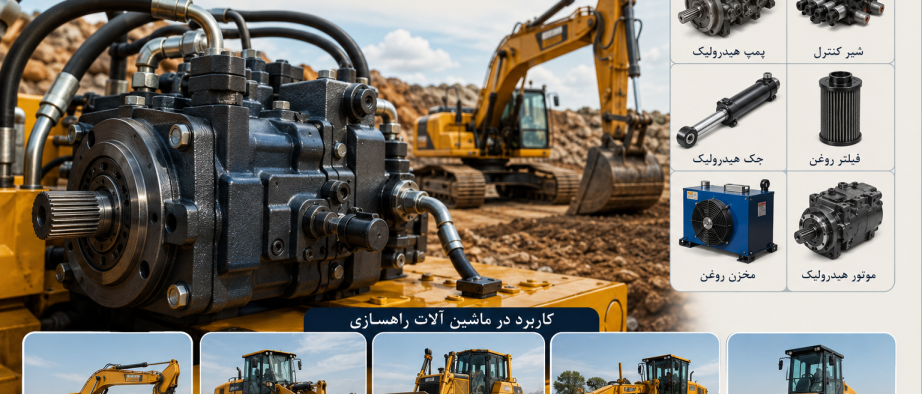 پمپ هیدرولیک ماشین‌ آلات راهسازی چیست و چگونه کار می‌کند؟